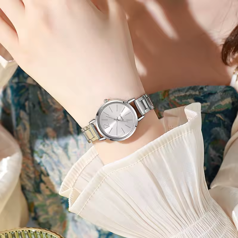 20cm Stainless Steel Womens Style Casual Simple Fashion Classic Quartz Watch