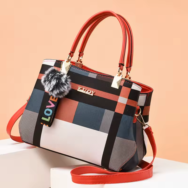 Womens Purse Lucury Fashion Multi Color Hand Bag With Adjustable Shoulder Strap