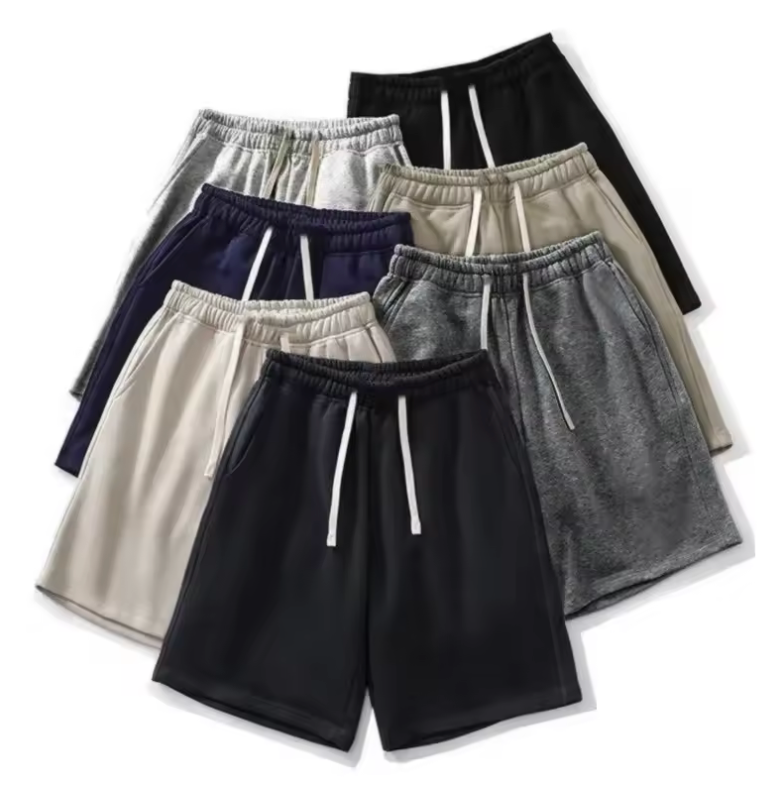 Casual Draw String Shorts Casual Sweat Material Wool & Cotton Shorts