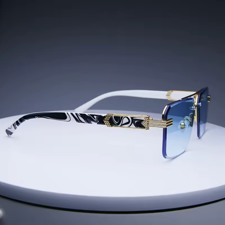 Luxury Premium Style Sunglasses Framless Hardened Lense Sunglasses