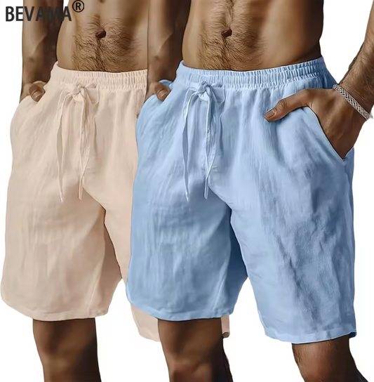 Casual Light Fitting Shorts Draw String Simple Color Classic Shorts