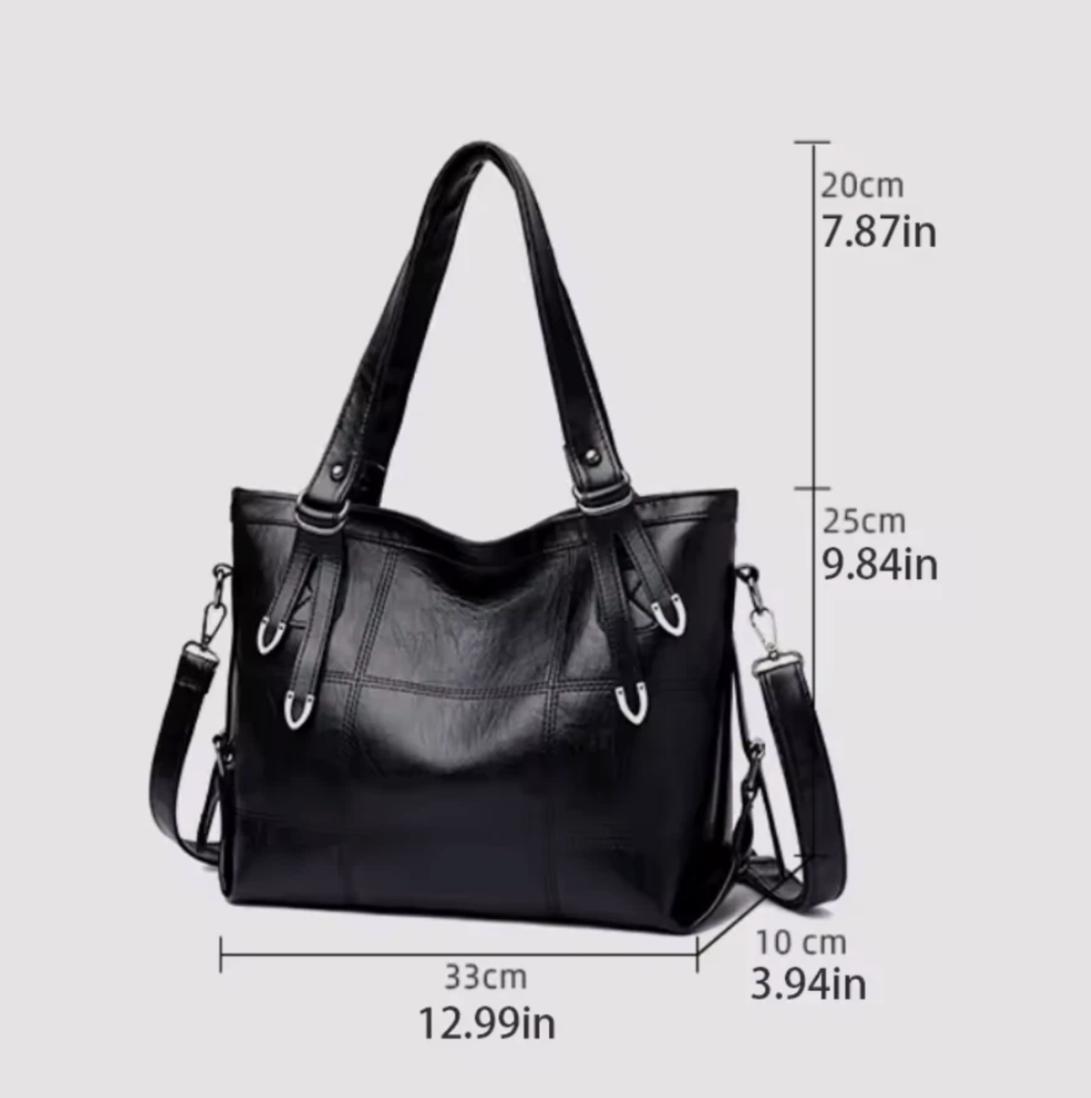 Womens Luxury Hand Bag Travel Purse Red Or Black