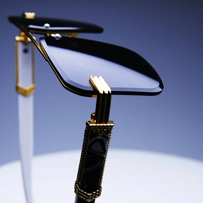 Luxury Premium Style Sunglasses Framless Hardened Lense Sunglasses
