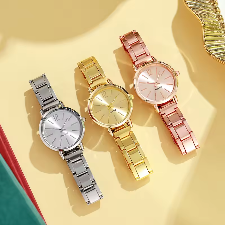 20cm Stainless Steel Womens Style Casual Simple Fashion Classic Quartz Watch