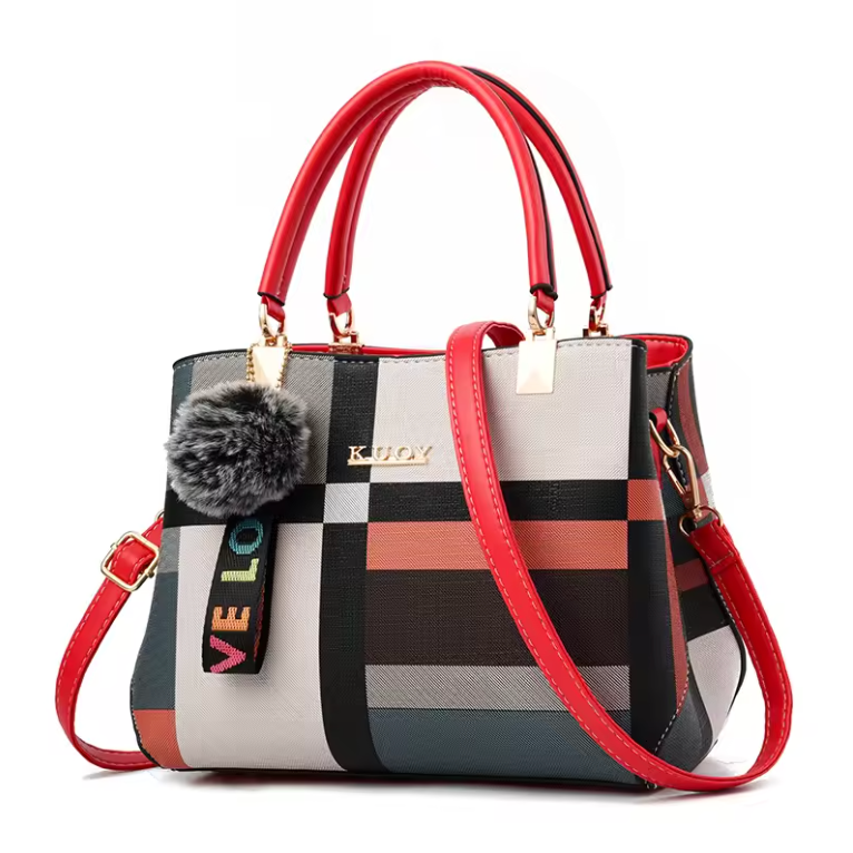 Womens Purse Lucury Fashion Multi Color Hand Bag With Adjustable Shoulder Strap