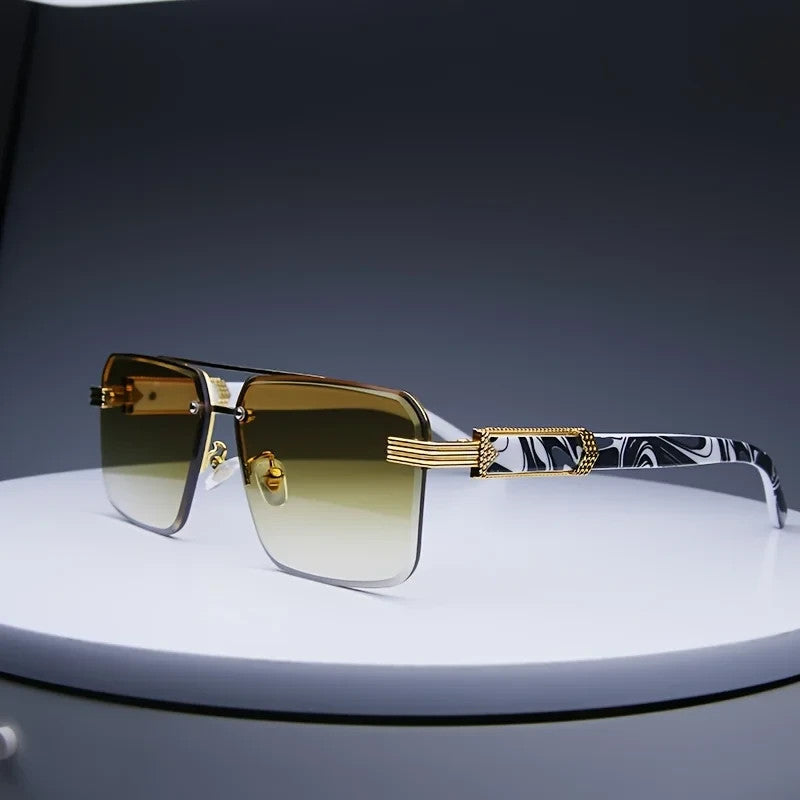 Luxury Premium Style Sunglasses Framless Hardened Lense Sunglasses