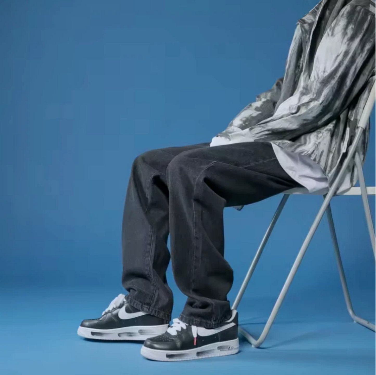 Men's Baggy Streetwear Large Casual Denim High Fashion Jeans
