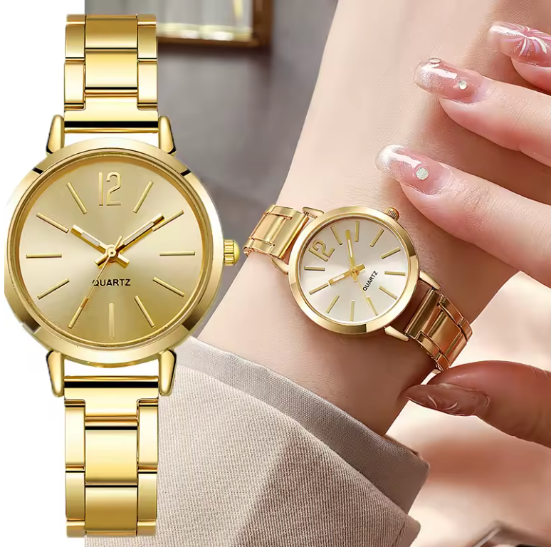 20cm Stainless Steel Womens Style Casual Simple Fashion Classic Quartz Watch