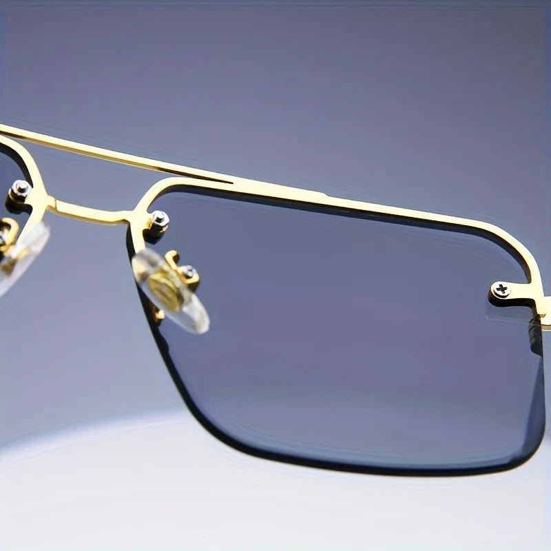 Luxury Premium Style Sunglasses Framless Hardened Lense Sunglasses
