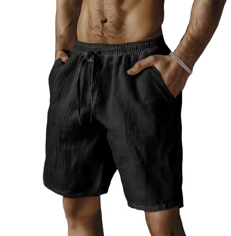 Casual Light Fitting Shorts Draw String Simple Color Classic Shorts