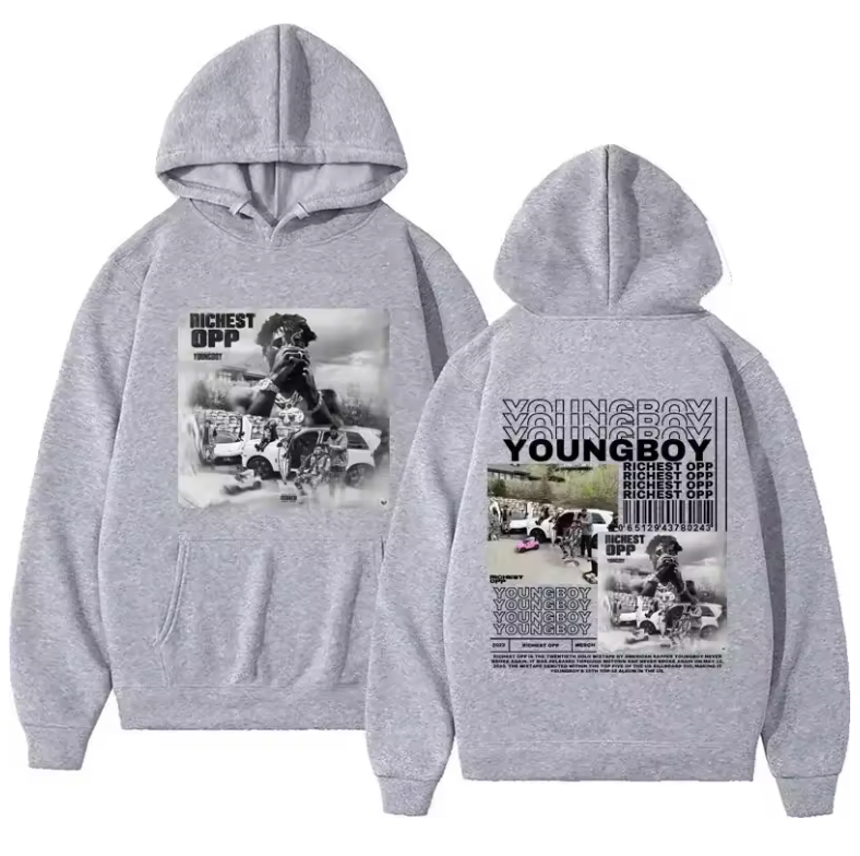 NBA Young Boy Graphic Hoodie Men Or Womens Streetwear High End Fashion Sweater