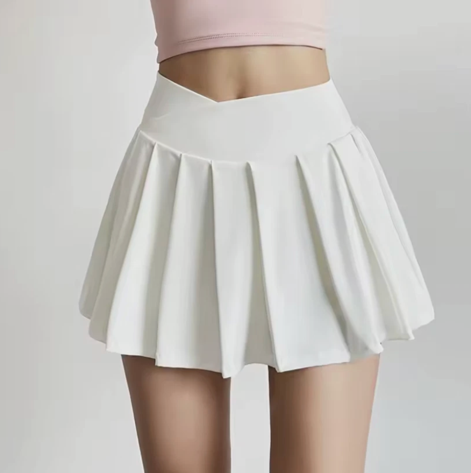 Womens Athletic Style Tennis Skirt White, Brown, Black, Beige, Lavender