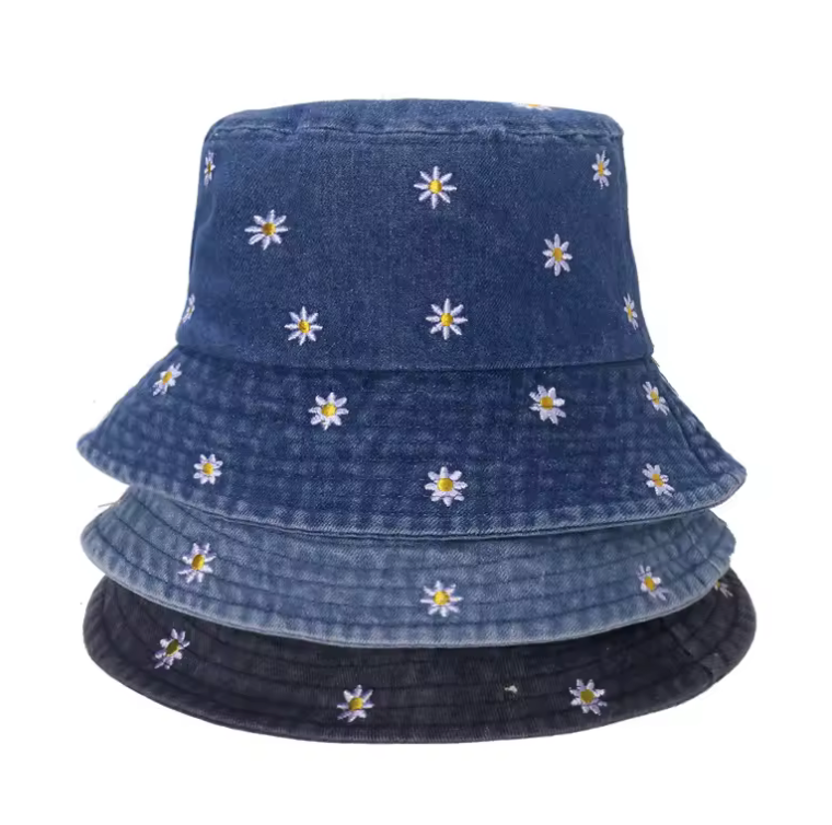 Floral Bucket Hat Cute Summer Garden Style 58cm Hat