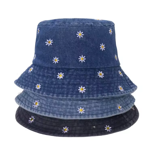 Floral Bucket Hat Cute Summer Garden Style 58cm Hat
