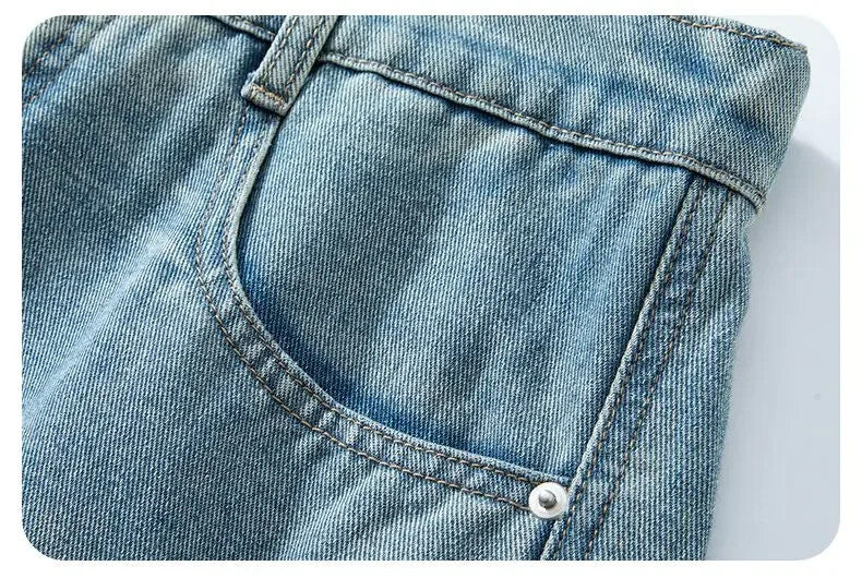 Baggy Denim Shorts Mens Jeans Shorts Casual Style Fashion Wear Jorts
