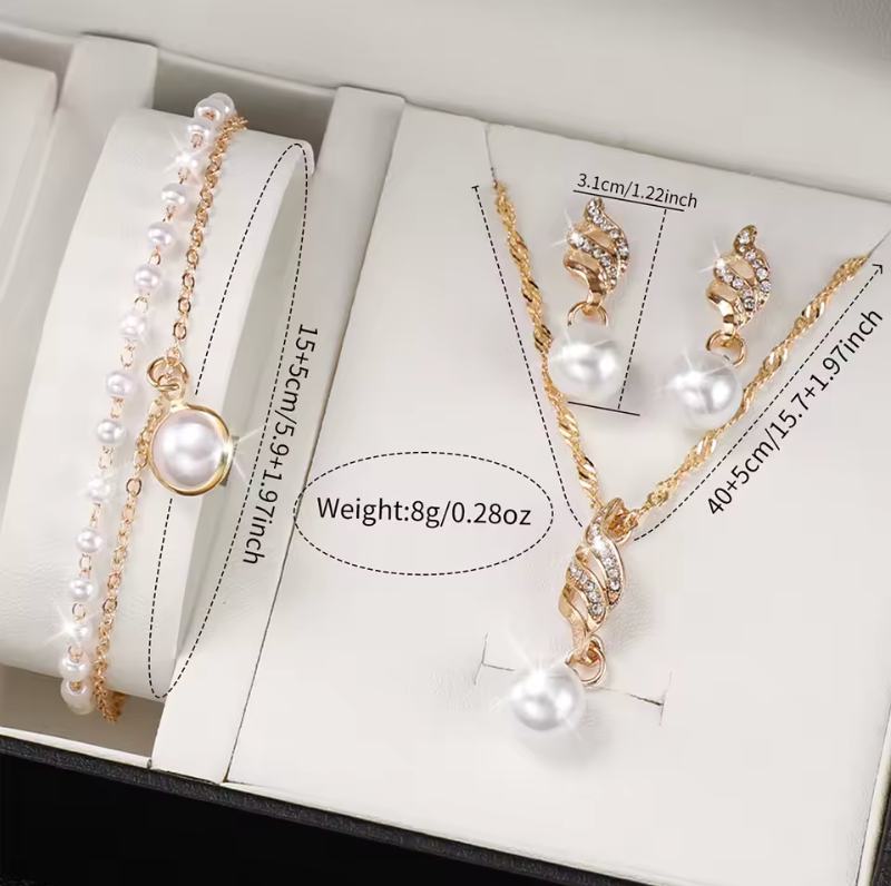 Womens Style 3pc Watch Set Or Watch And Jewelry Necklace Earrings And More