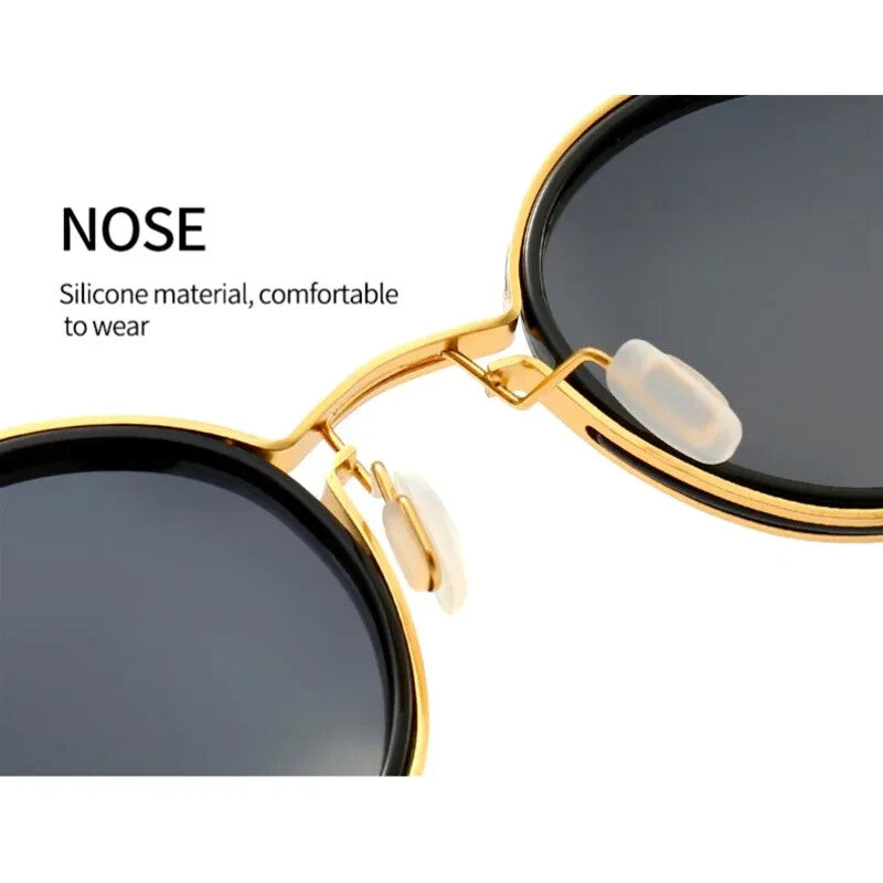 Luxury Fashion Polarized Premium Sunglasses Unisex Style Round Lens Sun Shades