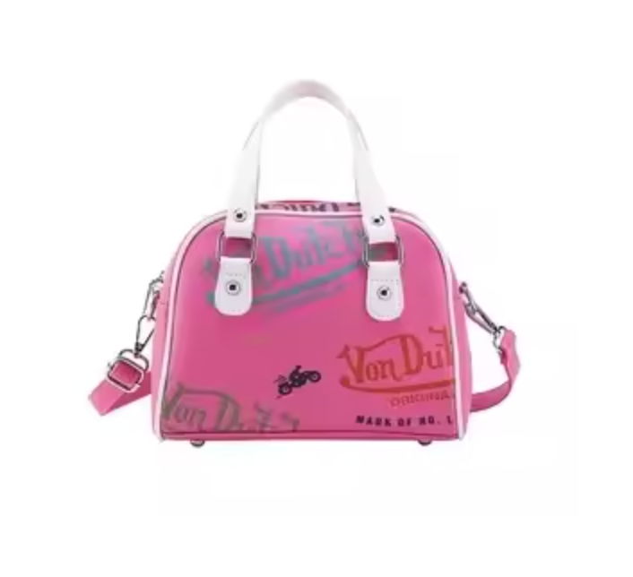 Von Dutch Designer Fashion Style Hand Bag Women Zipper Purse Shoulder Travel Bag
