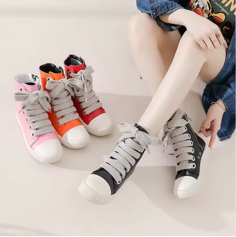 Womens Wide Lace Boots With Size Zipper And Water Resistant Premium Material