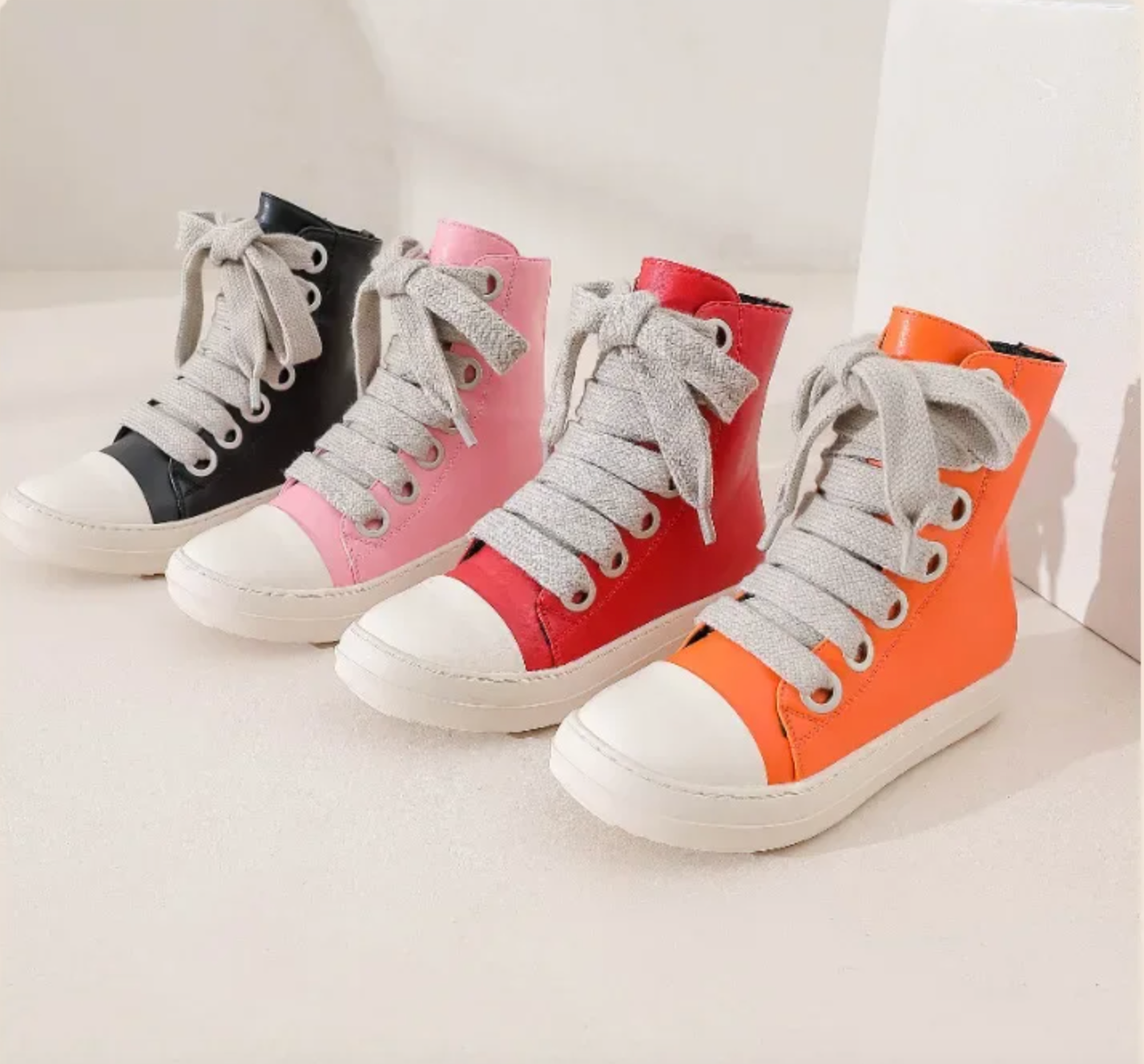 Womens Wide Lace Boots With Size Zipper And Water Resistant Premium Material