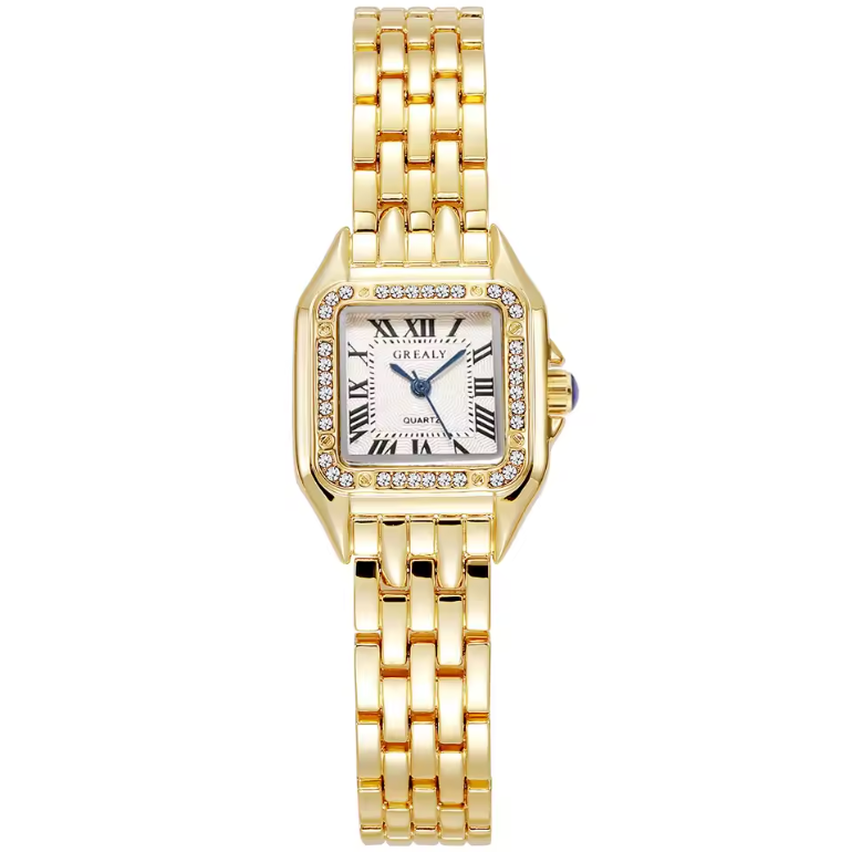 18cm Men Or Womens Luxury Stainless Steel Quartz Grealy Watch