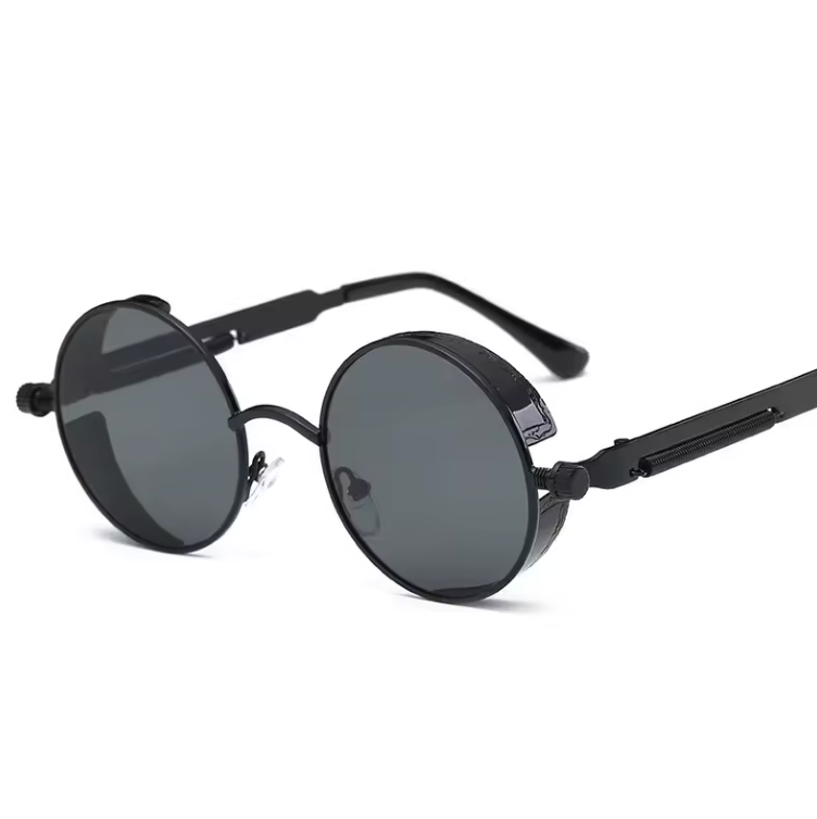 Unisex Round Frame And Lense Sun Glasses Classy Fashion Gold And Silver Shades