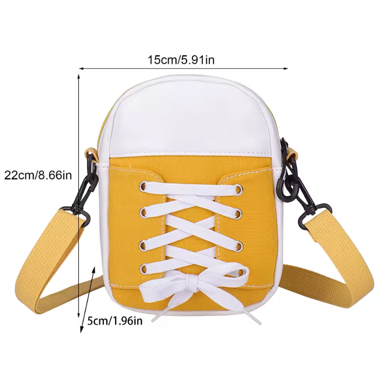 Unisex Book Bag Tennis Shoe Style Backpack Shoulder Bag