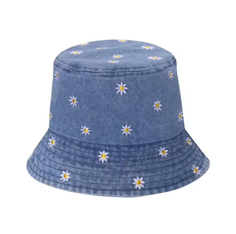 Floral Bucket Hat Cute Summer Garden Style 58cm Hat