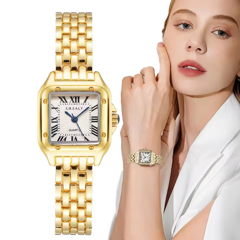 18cm Men Or Womens Luxury Stainless Steel Quartz Grealy Watch