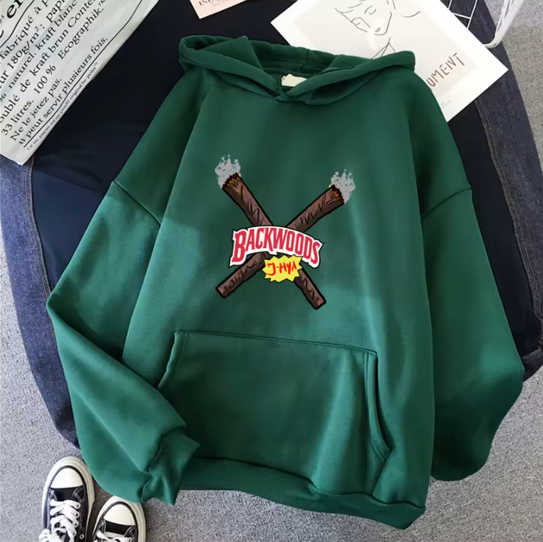 Unisex Hoodie Backwoods Natural Cigar Logo Warm Pullover Sweatshirt Hoodie
