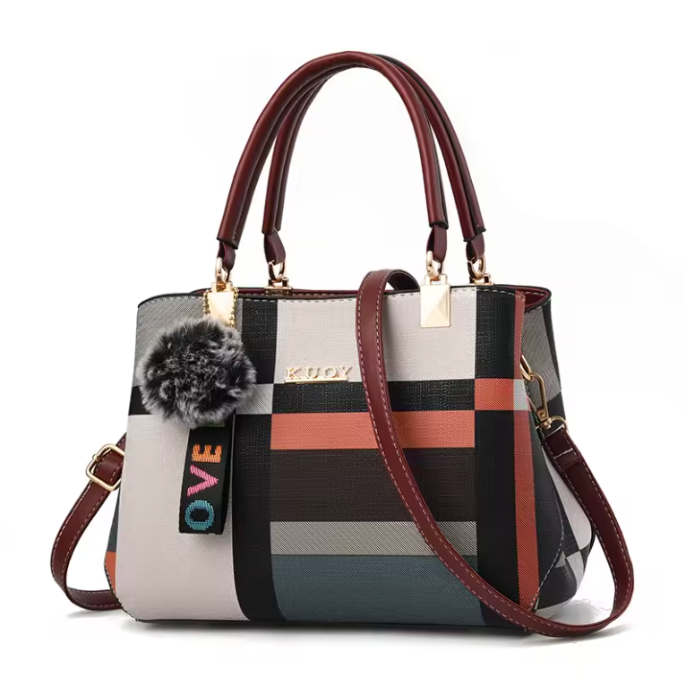 Womens Purse Lucury Fashion Multi Color Hand Bag With Adjustable Shoulder Strap