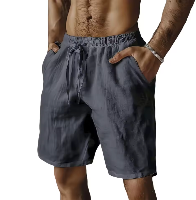 Casual Light Fitting Shorts Draw String Simple Color Classic Shorts