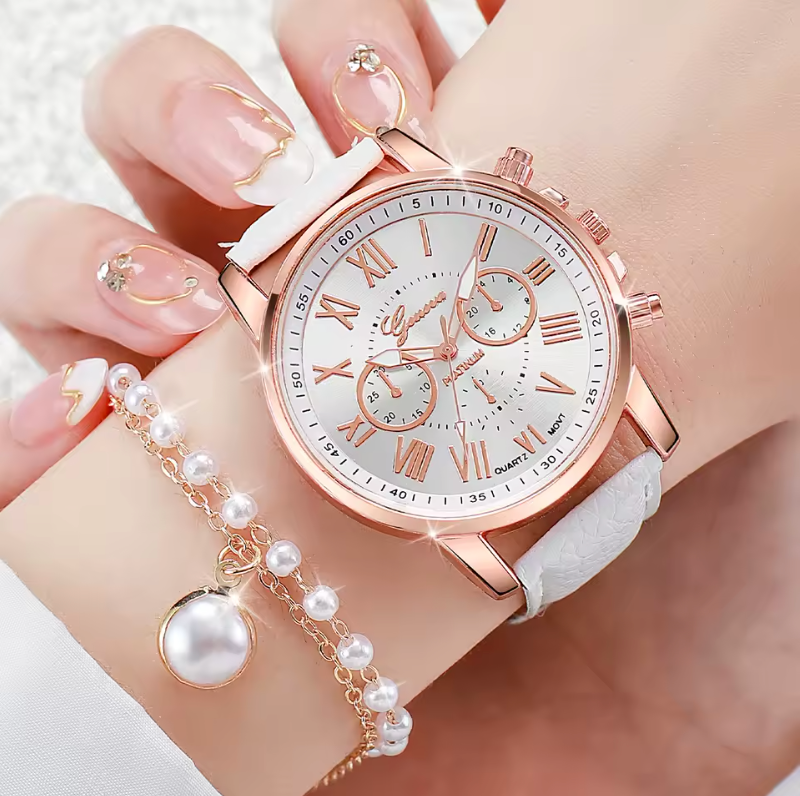 Womens Style 3pc Watch Set Or Watch And Jewelry Necklace Earrings And More