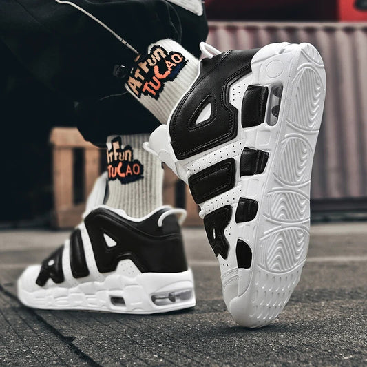 Mens AIR Cushioned High Top Basketball Shoes High Performance Style Sneakers