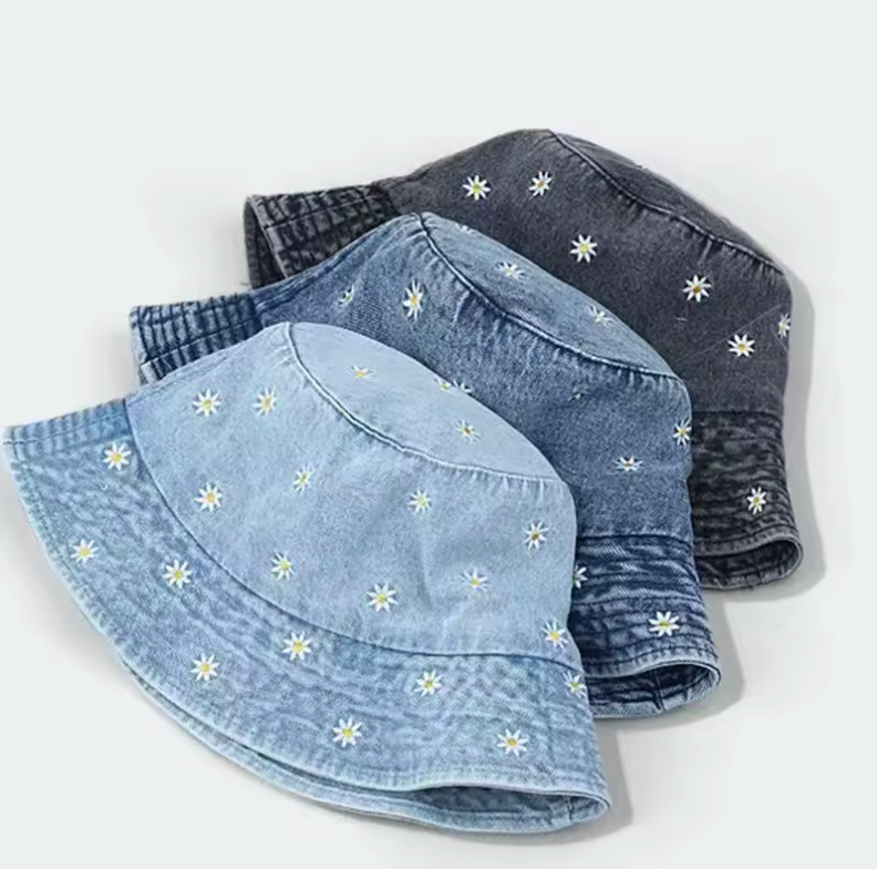 Floral Bucket Hat Cute Summer Garden Style 58cm Hat