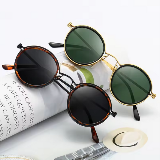 Luxury Fashion Polarized Premium Sunglasses Unisex Style Round Lens Sun Shades