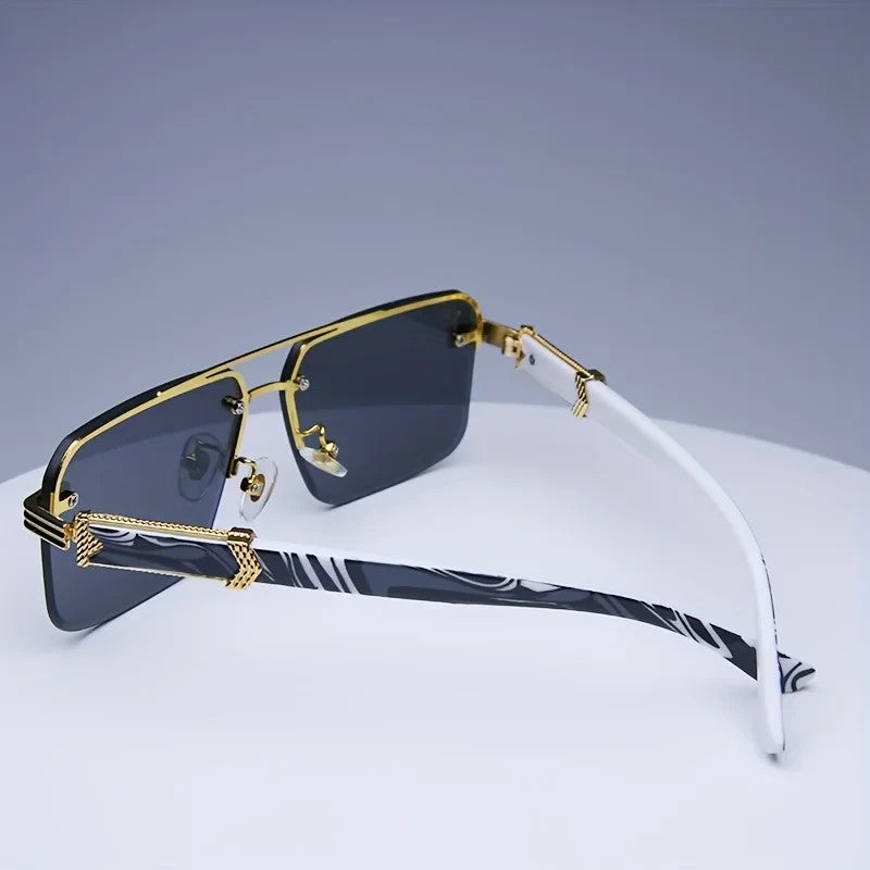 Luxury Premium Style Sunglasses Framless Hardened Lense Sunglasses