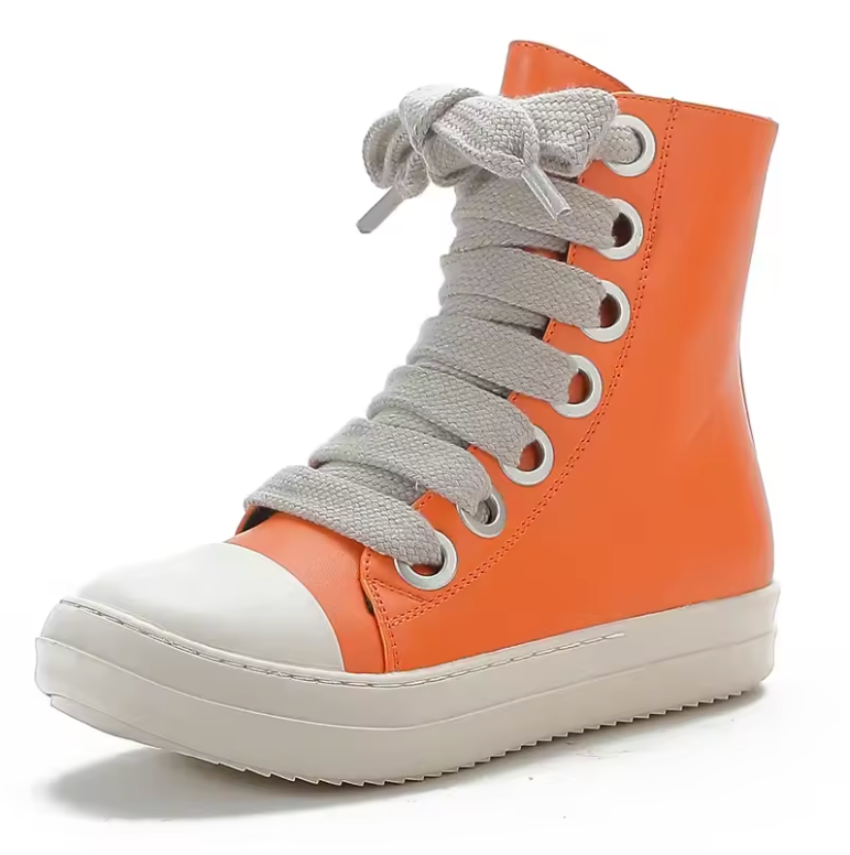 Womens Wide Lace Boots With Size Zipper And Water Resistant Premium Material