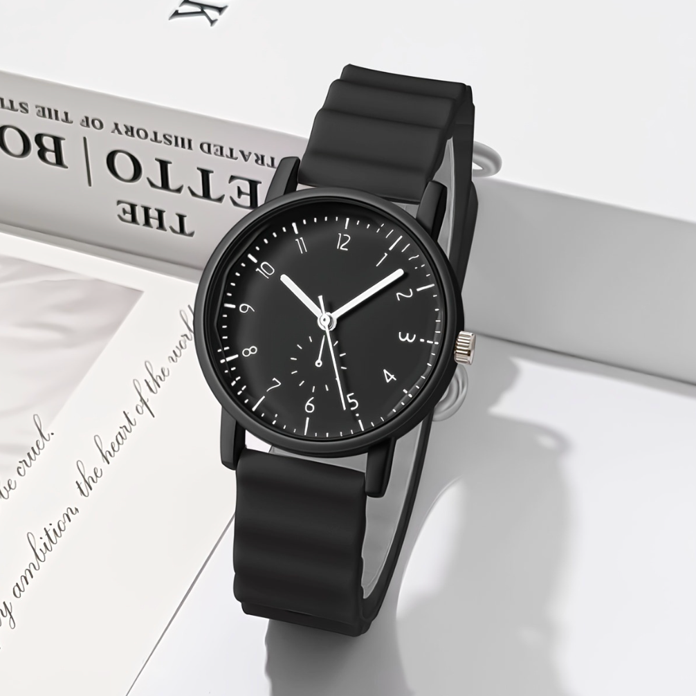 Womens Style Simple Fashion Silicone Elegant Ladies Quartz Watch
