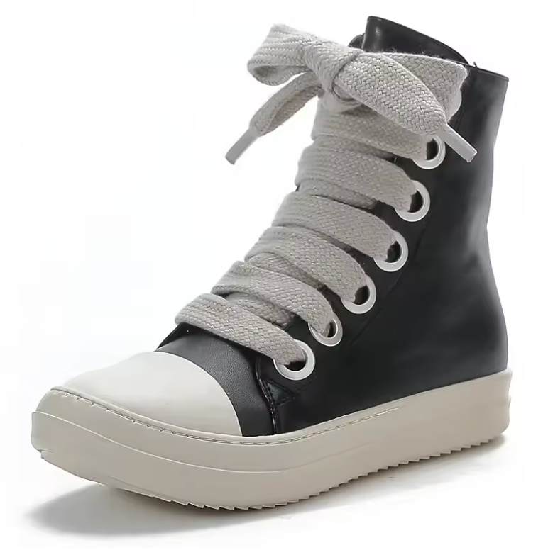 Womens Wide Lace Boots With Size Zipper And Water Resistant Premium Material
