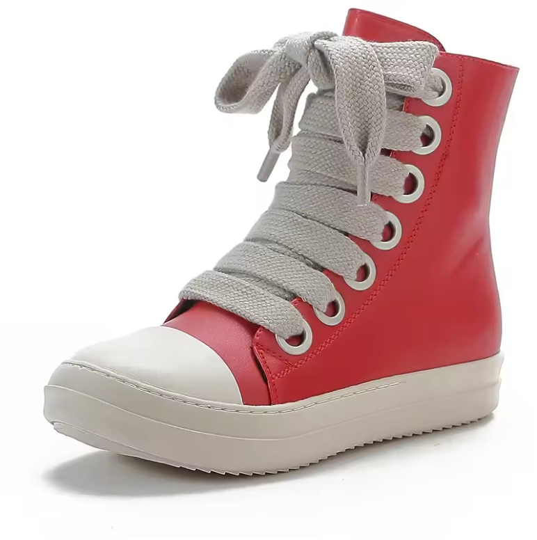 Womens Wide Lace Boots With Size Zipper And Water Resistant Premium Material