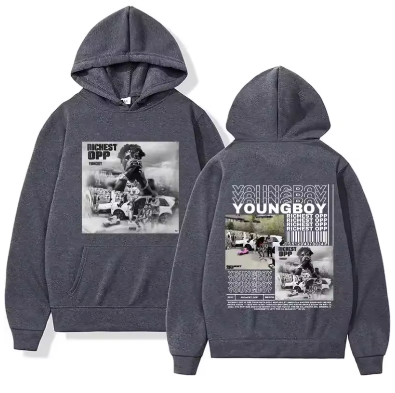 NBA Young Boy Graphic Hoodie Men Or Womens Streetwear High End Fashion Sweater