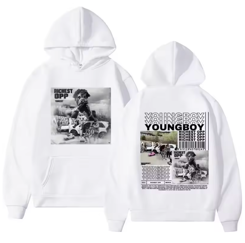 NBA Young Boy Graphic Hoodie Men Or Womens Streetwear High End Fashion Sweater