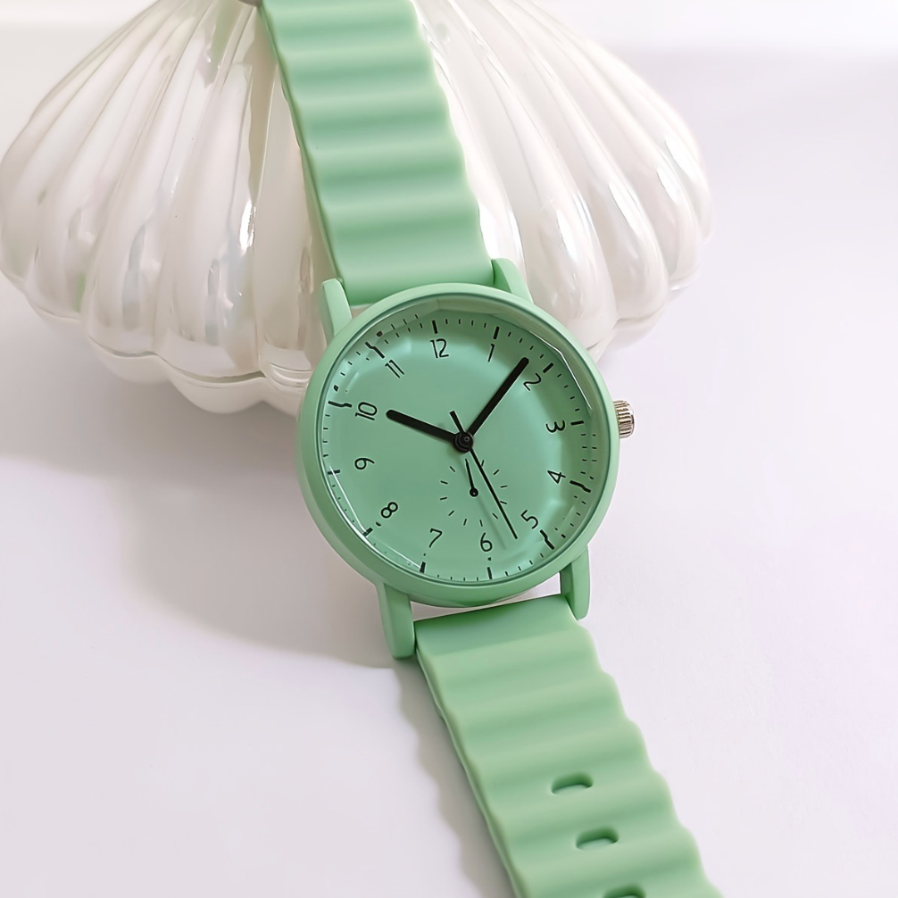 Womens Style Simple Fashion Silicone Elegant Ladies Quartz Watch