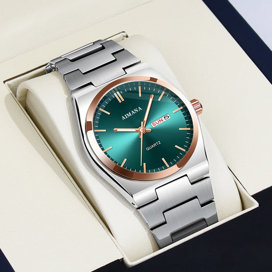 Ultra-thin Stainless Steel Luxury Men's Waterproof Luminous Quartz Watch