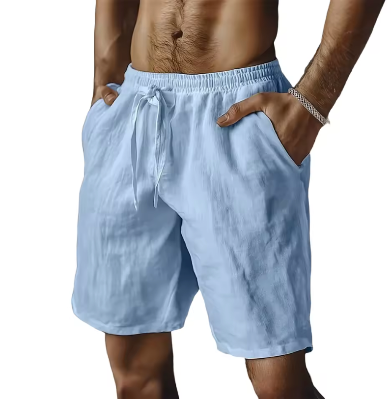 Casual Light Fitting Shorts Draw String Simple Color Classic Shorts