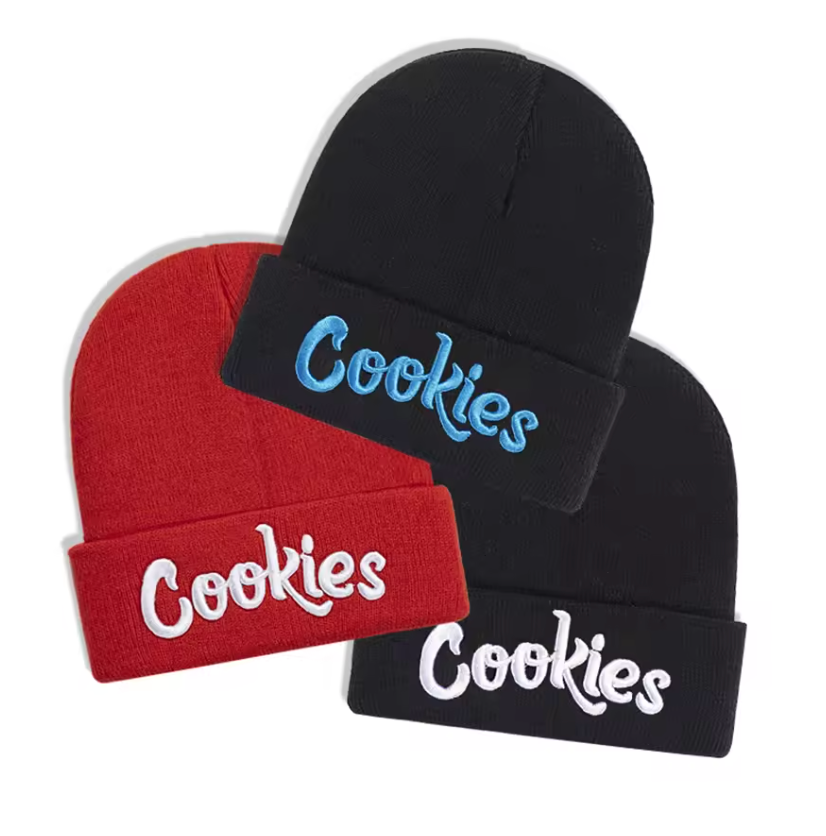 Cookies Fleece Beanie Breathable Soft And Warm Knit Trendy Fashion Hat