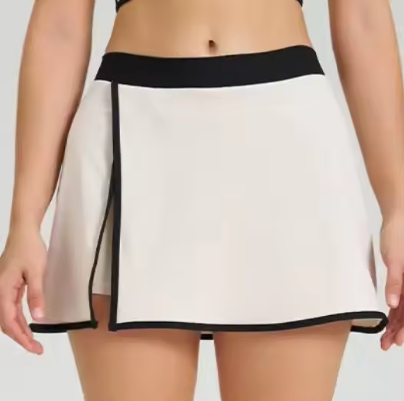 Womens Athletic Skirt And Crop Top Yoga Flexible And Breathable Track Suite