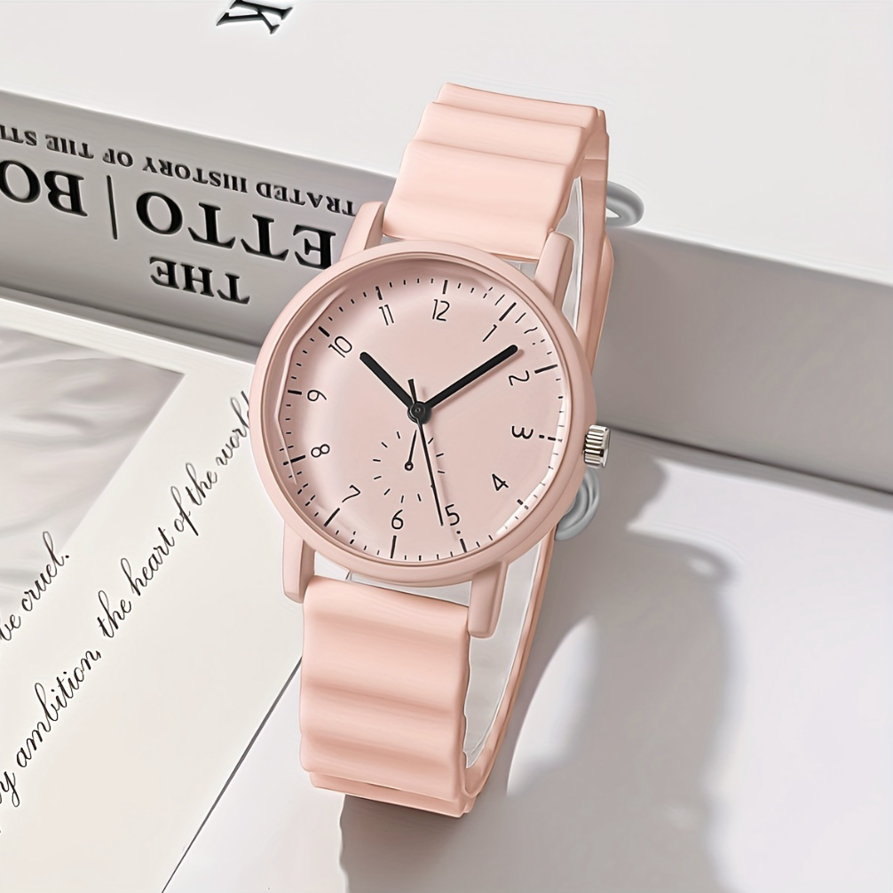Womens Style Simple Fashion Silicone Elegant Ladies Quartz Watch