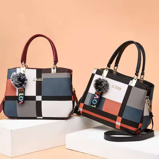 Womens Purse Lucury Fashion Multi Color Hand Bag With Adjustable Shoulder Strap